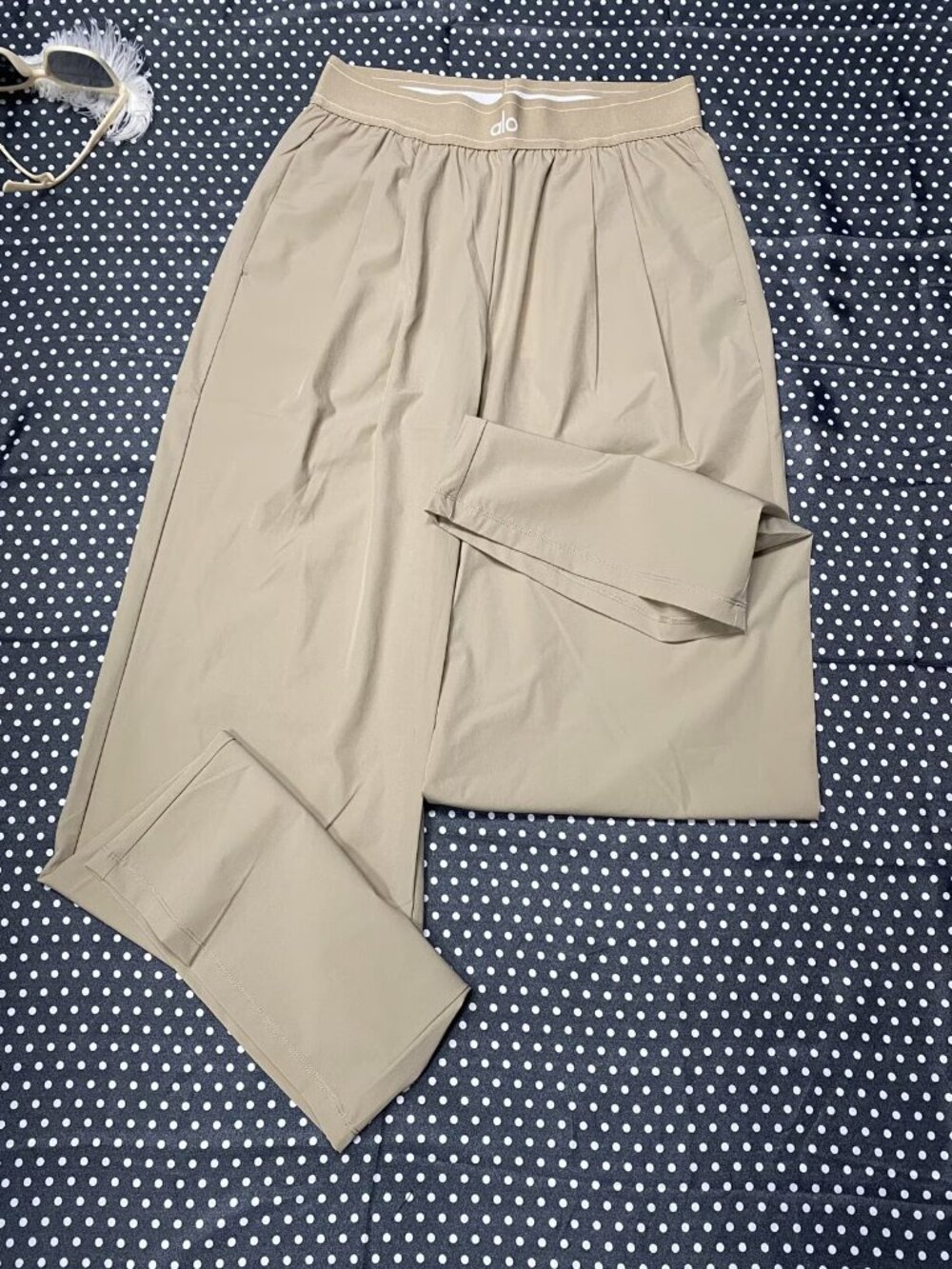 ALO Yoga Suit Up Trouser🍷GravelWide Leg Pants-Regular 30”🍒Chic|Everyday Wear - Picture 6 of 9